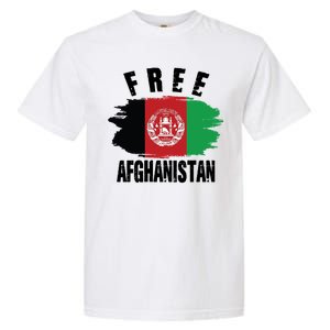 Free Afghanistan AFG Flag Garment-Dyed Heavyweight T-Shirt