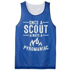 Funny Always A Pyroiac Cool Scout Gift Mesh Reversible Basketball Jersey Tank