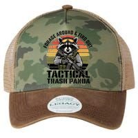 Forage Around And Find Out Tactical Trash Panda Funny Raccoon Meaningful Gift Legacy Tie Dye Trucker Hat