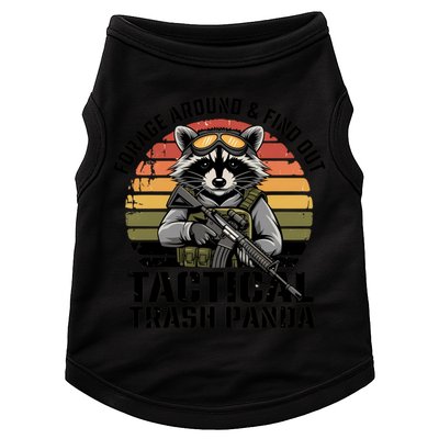Forage Around And Find Out Tactical Trash Panda Funny Raccoon Meaningful Gift Doggie Tank