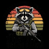 Forage Around And Find Out Tactical Trash Panda Funny Raccoon Meaningful Gift Impact Tech Backpack