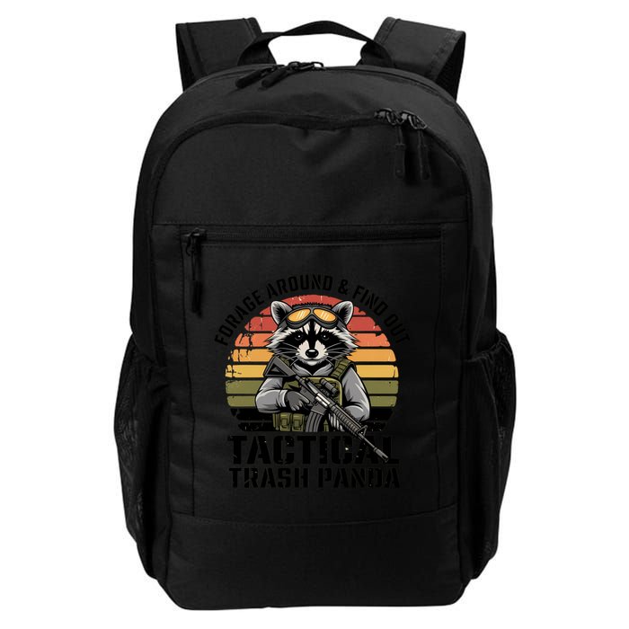 Forage Around And Find Out Tactical Trash Panda Funny Raccoon Meaningful Gift Backpack