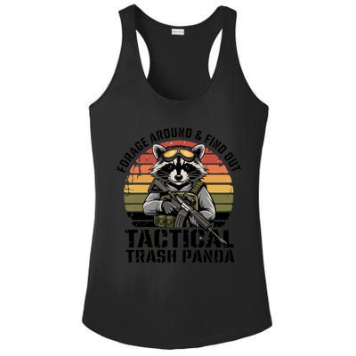 Forage Around And Find Out Tactical Trash Panda Funny Raccoon Meaningful Gift Ladies PosiCharge Competitor Racerback Tank