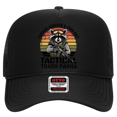 Forage Around And Find Out Tactical Trash Panda Funny Raccoon Meaningful Gift Trucker Hat