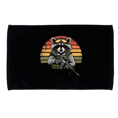 Forage Around And Find Out Tactical Trash Panda Funny Raccoon Meaningful Gift Microfiber Hand Towel