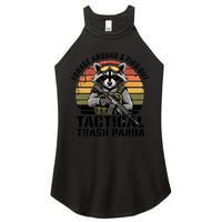 Forage Around And Find Out Tactical Trash Panda Funny Raccoon Meaningful Gift Women's Perfect Tri Rocker Tank