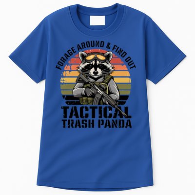 Forage Around And Find Out Tactical Trash Panda Funny Raccoon Meaningful Gift Tall T-Shirt