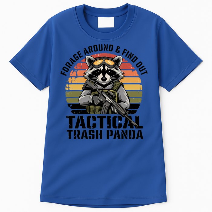 Forage Around And Find Out Tactical Trash Panda Funny Raccoon Meaningful Gift Tall T-Shirt