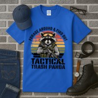 Forage Around And Find Out Tactical Trash Panda Funny Raccoon Meaningful Gift Tall T-Shirt