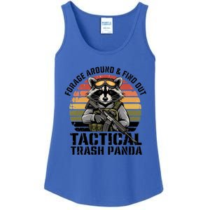 Forage Around And Find Out Tactical Trash Panda Funny Raccoon Meaningful Gift Ladies Essential Tank