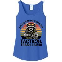 Forage Around And Find Out Tactical Trash Panda Funny Raccoon Meaningful Gift Ladies Essential Tank