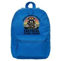 Forage Around And Find Out Tactical Trash Panda Funny Raccoon Meaningful Gift 16 in Basic Backpack