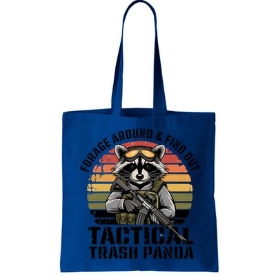 Forage Around And Find Out Tactical Trash Panda Funny Raccoon Meaningful Gift Bag