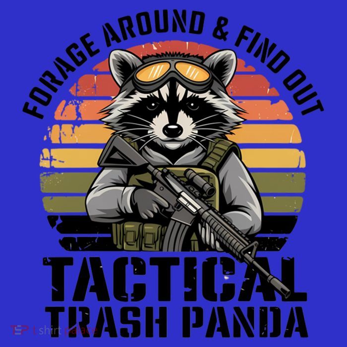 Forage Around And Find Out Tactical Trash Panda Funny Raccoon Meaningful Gift Visor