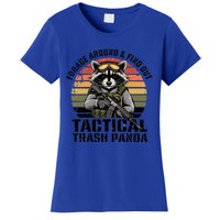 Forage Around And Find Out Tactical Trash Panda Funny Raccoon Meaningful Gift Women's T-Shirt