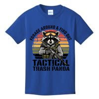 Forage Around And Find Out Tactical Trash Panda Funny Raccoon Meaningful Gift Kids T-Shirt