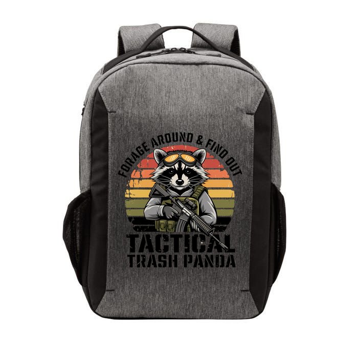 Forage Around And Find Out Tactical Trash Panda Funny Raccoon Meaningful Gift Vector Backpack