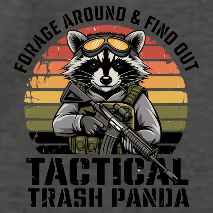 Forage Around And Find Out Tactical Trash Panda Funny Raccoon Meaningful Gift Vector Backpack