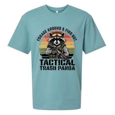 Forage Around And Find Out Tactical Trash Panda Funny Raccoon Meaningful Gift Sueded Cloud Jersey T-Shirt
