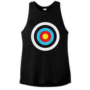 Funny Arrow And Archery Target Ladies PosiCharge Tri-Blend Wicking Tank