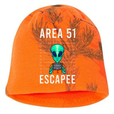 Funny Alien Art Alien Lover Area 51 Escapee Alien Kati - Camo Knit Beanie