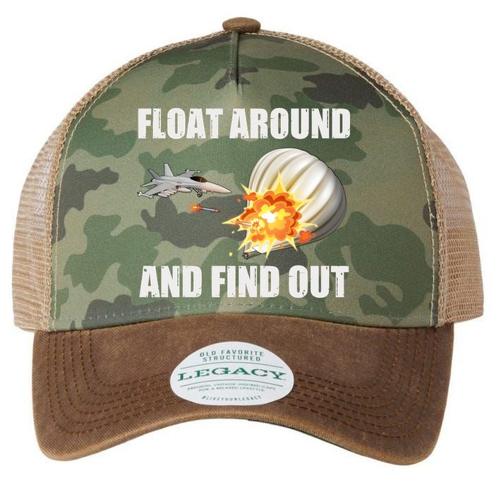 Float Around And Find Out Military Jet Shooting Balloon Legacy Tie Dye Trucker Hat