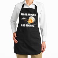 Float Around And Find Out Military Jet Shooting Balloon Apron