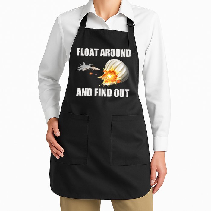 Float Around And Find Out Military Jet Shooting Balloon Apron