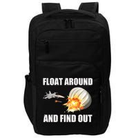 Float Around And Find Out Military Jet Shooting Balloon Impact Tech Backpack
