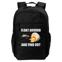 Float Around And Find Out Military Jet Shooting Balloon Backpack