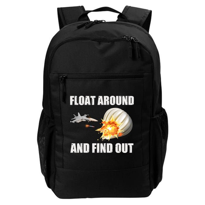 Float Around And Find Out Military Jet Shooting Balloon Backpack
