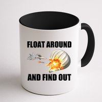 Float Around And Find Out Military Jet Shooting Balloon Mug