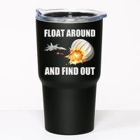 Float Around And Find Out Military Jet Shooting Balloon Tumbler