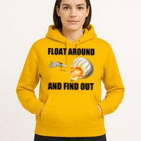 Float Around And Find Out Military Jet Shooting Balloon Hoodie