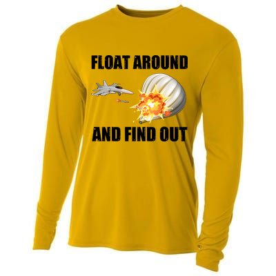 Float Around And Find Out Military Jet Shooting Balloon Cooling Performance Long Sleeve Crew