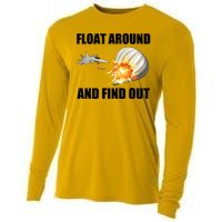 Float Around And Find Out Military Jet Shooting Balloon Cooling Performance Long Sleeve Crew