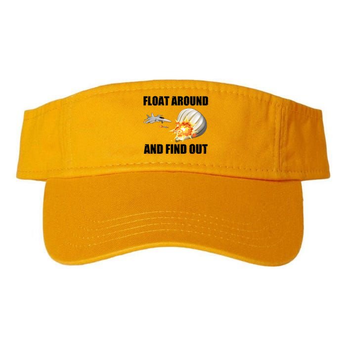 Float Around And Find Out Military Jet Shooting Balloon Valucap Bio-Washed Visor