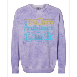 Future Architect Architecture Lover Colorblast Crewneck Sweatshirt