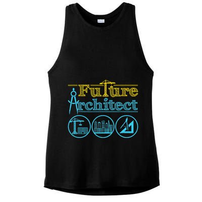 Future Architect Architecture Lover Ladies PosiCharge Tri-Blend Wicking Tank