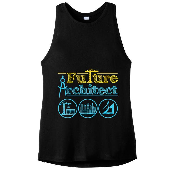 Future Architect Architecture Lover Ladies PosiCharge Tri-Blend Wicking Tank