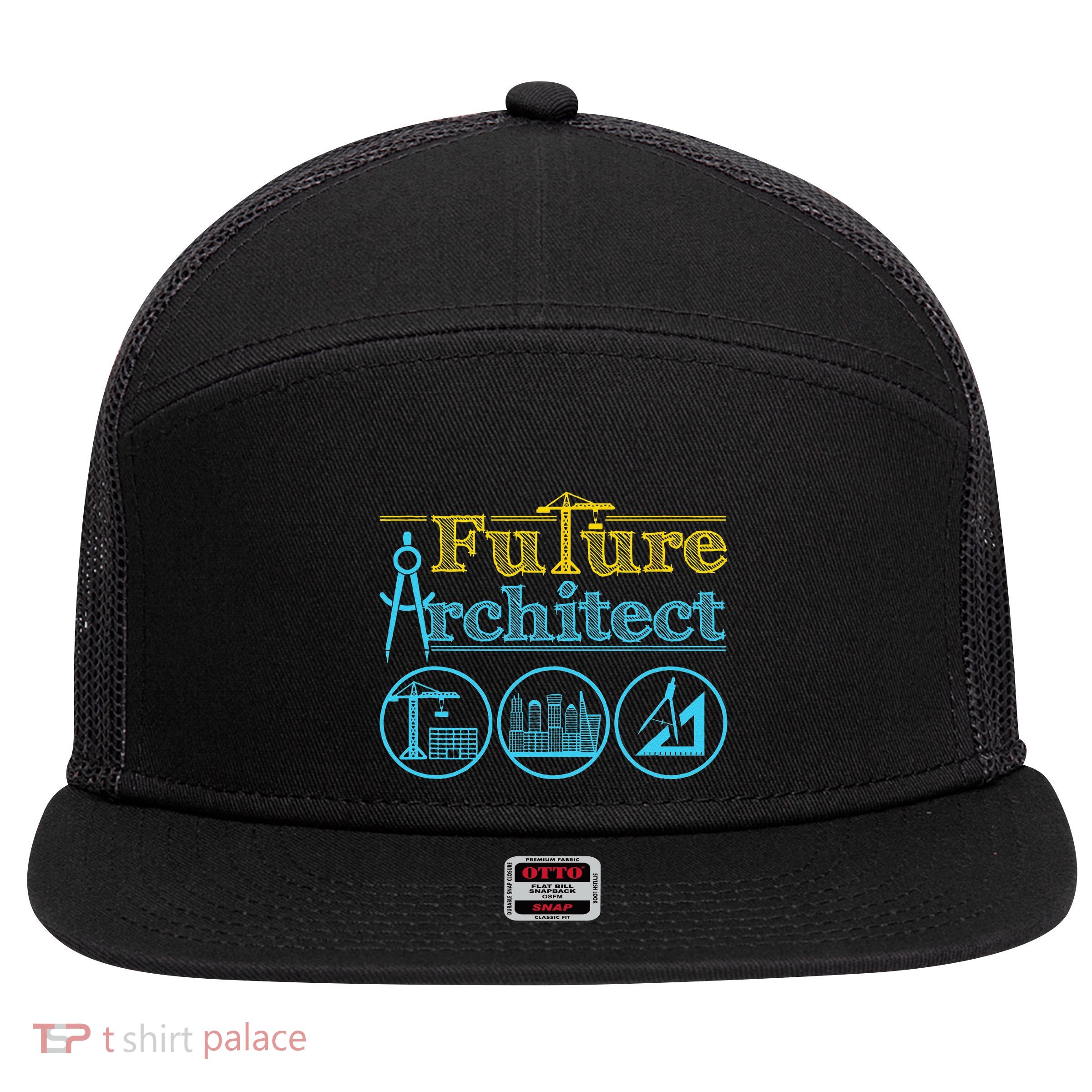 Future Architect Architecture Lover 7 Panel Mesh Trucker Snapback Hat