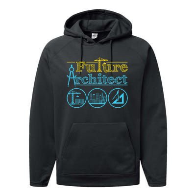 Future Architect Architecture Lover Performance Fleece Hoodie