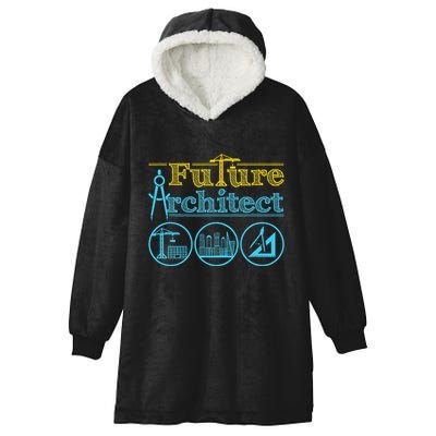 Future Architect Architecture Lover Hooded Wearable Blanket