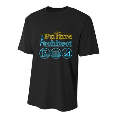 Future Architect Architecture Lover Youth Performance Sprint T-Shirt