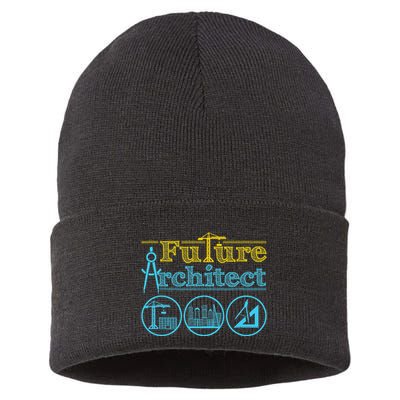 Future Architect Architecture Lover Sustainable Knit Beanie