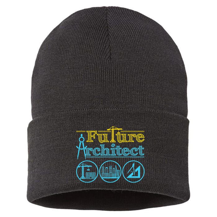 Future Architect Architecture Lover Sustainable Knit Beanie