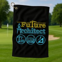 Future Architect Architecture Lover Golf Towel