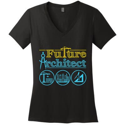 Future Architect Architecture Lover Women's V-Neck T-Shirt