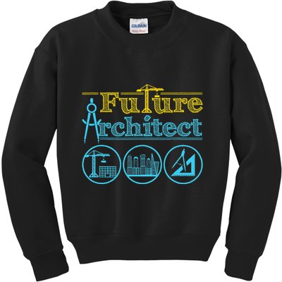 Future Architect Architecture Lover Kids Sweatshirt