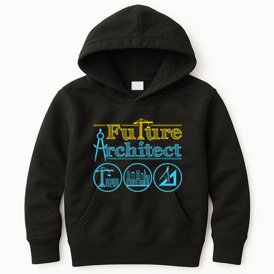 Future Architect Architecture Lover Kids Hoodie